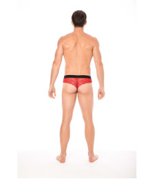 String rouge en dentelle délicate - LM2006-57RED